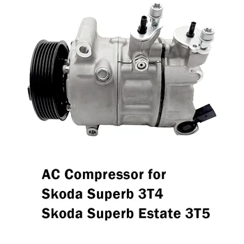 Treeligo Masina AC Compresor de Aer Conditionat Pentru Skoda Superb Estate 1K0820859F 1K0820859S 5N0820803 Aer Conditionat Compresor - Imagine 1  