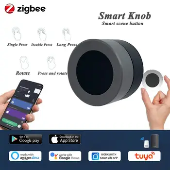 Tuya ZigBee Inteligent Buton De Comutare Wireless Scena Buton Comutator Controler Baterie De Automatizare Scenariu Smart Home App De Viață - Imagine 1  