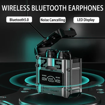 TWS M25 Bluetooth 5.3 Căști de Anulare a Zgomotului Căști fără Fir, Căști HD Apel Stereo Sport Căști Cu Microfon Pentru Xiaomi - Imagine 1  