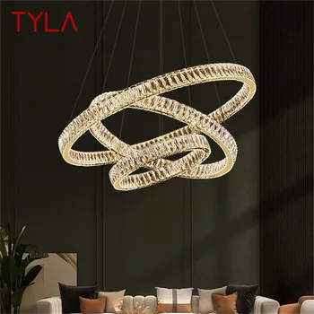 TYLA Moderne de Lux Pandantiv Lampă cu LED-uri Corpuri de iluminat Decorative Rotunde de Cristal Candelabru de Iluminat Pentru Camera de zi Dormitor Hotel - Imagine 1  