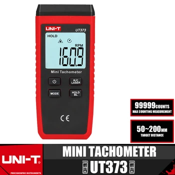 UNITATEA UT373 Mini Digital Tahometru cu Laser Non-Contact Tahometru RPM Gama Turometru Kilometraj Km/h Iluminare din spate 10-99999RPM - Imagine 1  