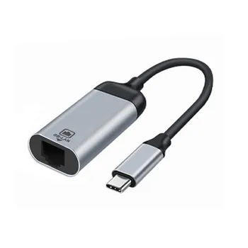 USB 3.1 USB de Tip C-C la 1000Mbps Gigabit Ethernet LAN Cablu Adaptor pentru Laptop - Imagine 1  