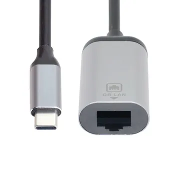 USB 3.1 USB de Tip C-C la 1000Mbps Gigabit Ethernet LAN Cablu Adaptor pentru Laptop - Imagine 2  