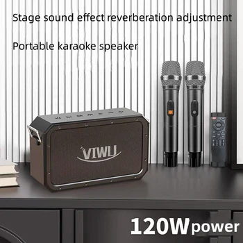 VIWU Audio în aer liber, Dans Pătrat KTV Difuzor Bluetooth Portabil de Muzică Centru de Bas Difuzor cu Volum Ridicat fără Fir Bluetooth Audio - Imagine 1  