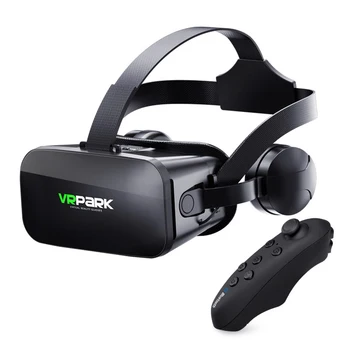 VRPARK J20 3D Ochelari VR Ochelari de Realitate Virtuală Pentru 4.7 - 6.7 Telefon Inteligent Iphone Android Jocuri Stereo Cu Căști Controlere - Imagine 1  