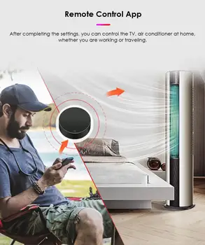 WiFi Tuya Smart IR Remote Controller Pentru Casa Inteligentă TV, Aer Conditionat, TV, DVD AUD AC Control Vocal Prin intermediul Alexa de Start Google Yandex - Imagine 2  