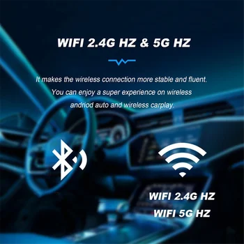 Wireless CarPlay Adaptor-2 in 1 Wireless Carplay și Android Auto Cutie cu CarPlay Masini Convertește Cablu la Wireless - Imagine 1  