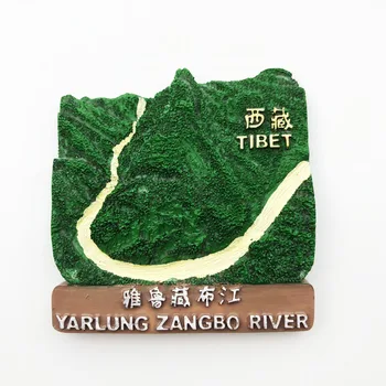 Yarlung Zangbo Râu Magnet de Frigider,Creative,de Călătorie,de a Comemora,Meșteșuguri,3D,Ornamente,Magnetism,Materiale de Rășină,Frigider Sticke - Imagine 2  