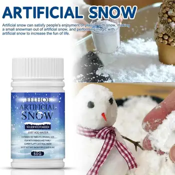 Zapada Artificiala Decor De Crăciun Frozen Petrecere De Zăpadă Evocare Recuzită Fals Zăpadă De Crăciun Windows Cutie De Cadou Copaci Perete - Imagine 1  