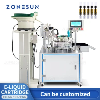 ZONESUN ZS-EL450 0,2 ml-2ml Automate Sticla lichid de Umplere și Mașină de Plafonarea Mașină Flacon, Seringă de Ambalare Linie de Producție - Imagine 1  