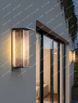 În Aer Liber Lampa De Perete Solar Garden Villa Impermeabil În Aer Liber, Poarta Grădină Lampă De Perete - Imagine 2  