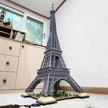 În Stoc Fierbinte De Vânzare 10001 Buc Paris Turnul Bloc Cărămizi De Construcție Set 10307 Jucării Pentru Băiat Adulți Ziua De Nastere Cadou De Crăciun - Imagine 1  