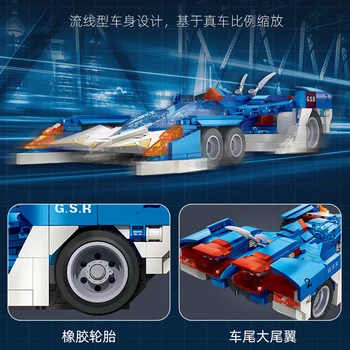 ÎN STOC MOC Future GPX Cyber Formula Ghirlanda SF-03 Mașină de Curse Blocuri Caramizi Model Jucării pentru Băieți Cadou Set - Imagine 2  