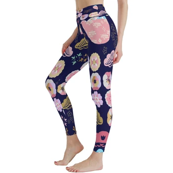 Înaltă Waisted Jambiere pentru Femei Nu se Vedea-Prin Soft Atletic Burtica Control Pantaloni pentru alergat Yoga Antrenament - Imagine 2  